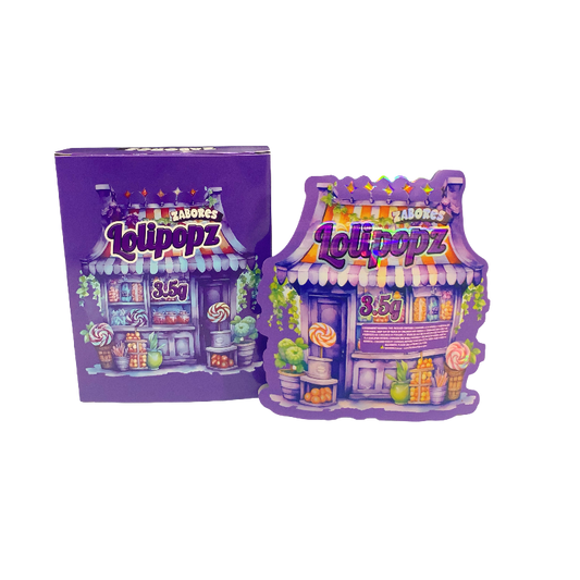 25 Pack 3.5g Shaped Bags & Window Boxes Set - Zabores Lolipopz
