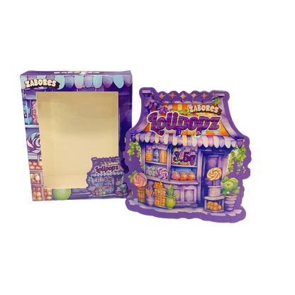 25 Pack 3.5g Shaped Bags & Window Boxes Set - Zabores Lolipopz