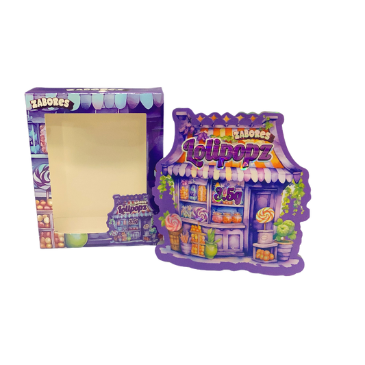 25 Pack 3.5g Shaped Bags & Window Boxes Set - Zabores Lolipopz