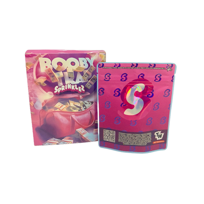 25 Pack 3.5g Shaped Bags & Window Boxes Set - Sprinklez Booby Trap