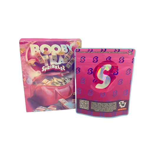 25 Pack 3.5g Shaped Bags & Window Boxes Set - Sprinklez Booby Trap