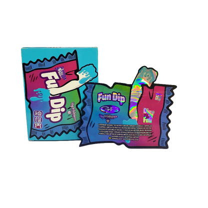 25 Pack 3.5g Shaped Bags & Window Boxes Set - High Tolerance Fun Dip