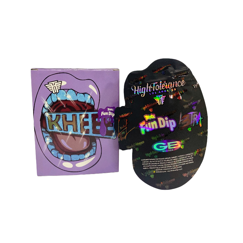 25 Pack 3.5g Shaped Bags & Window Boxes Set - High Tolerance Khee