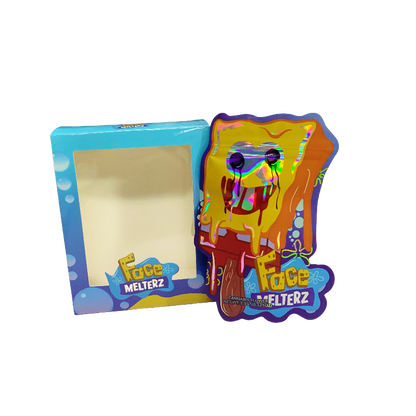 25 Pack 3.5g Shaped Bags & Window Boxes Set - Face Melterz