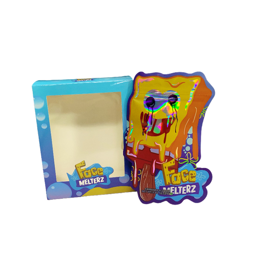 25 Pack 3.5g Shaped Bags & Window Boxes Set - Face Melterz