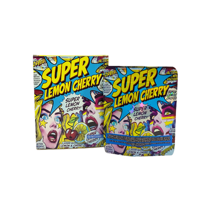 25 Pack 3.5g Shaped Bags & Window Boxes Set - Super Lemon Cherry