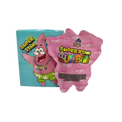 25 Pack 3.5g Shaped Bags & Window Boxes Set - Super Star Gumbo