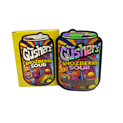 25 Pack 3.5g Shaped Bags & Window Boxes Set - Gushers Snozberry Sour