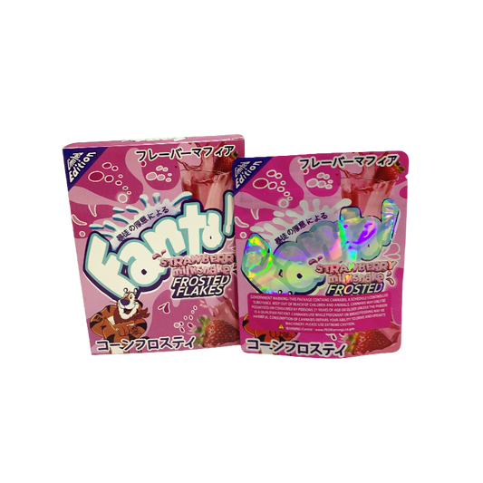 25 Pack 3.5g Shaped Bags & Window Boxes Set - Fanta Strawberry Milkshake