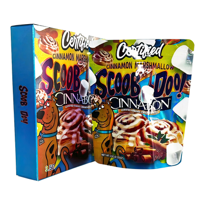 3.5g Mylar Bag with Box - Certified Scoob Doo Cinnabon (25 Bags+25Boxes)
