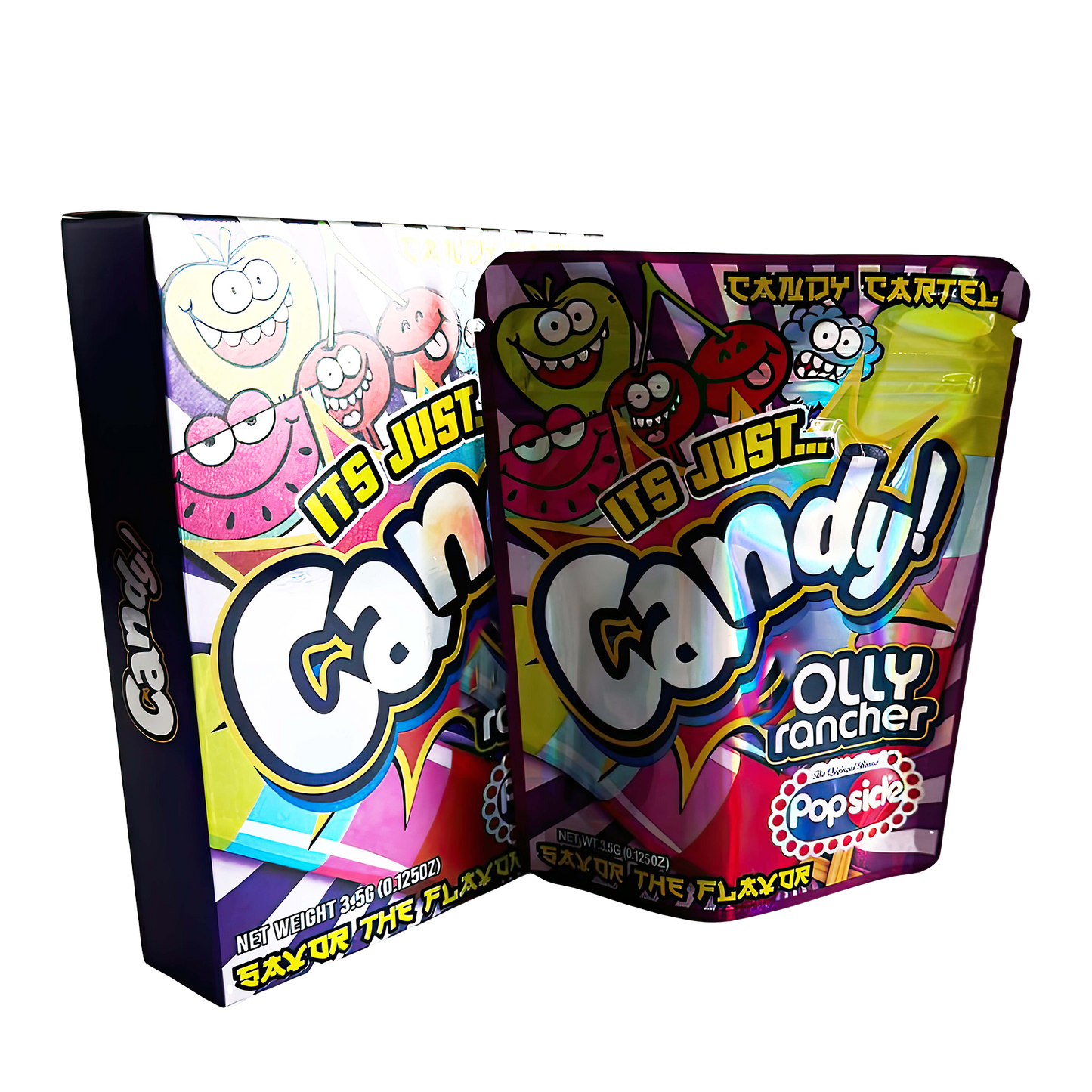 3.5g Mylar Bag with Box - Its Just Candy Holly Rancher (25 Bags+25Boxes)