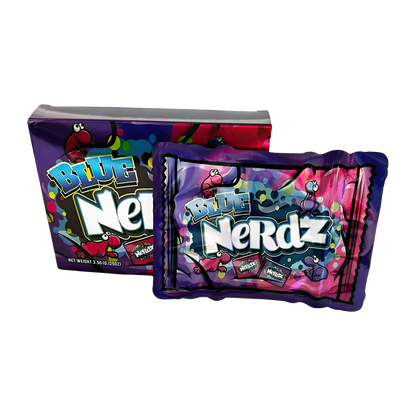 3.5g Mylar Bag with Box - BLUE NERDZ (25 Bags+25Boxes)
