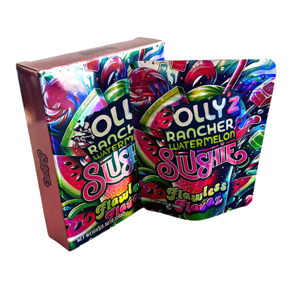 3.5g Mylar Bag with Box - Hollyz Rancher Watermelon Siushie (25 Bags+25Boxes)