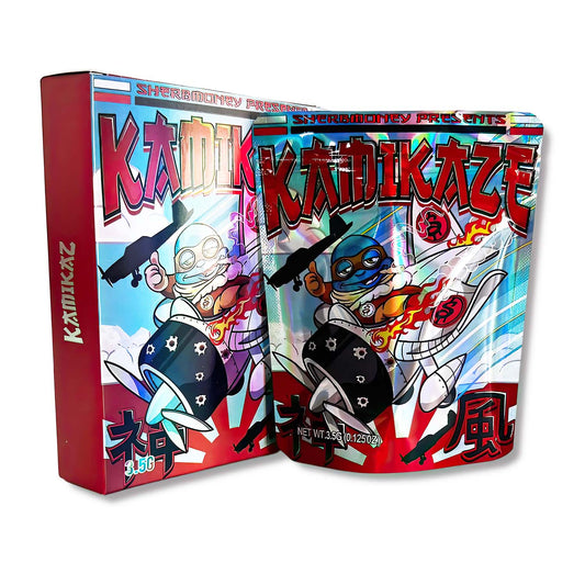 25 Pack 3.5g Exotic Bags & Boxes Set  - Kamikaze