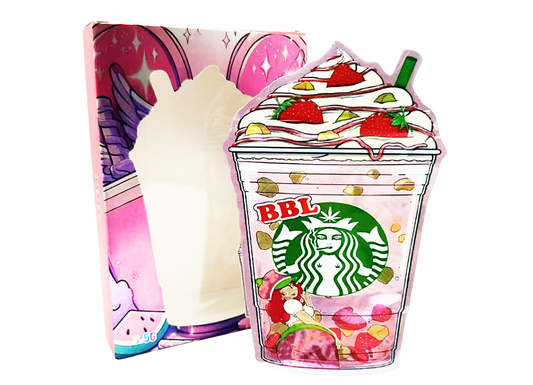 3.5g Mylar Bag with Window Box - BBL Starbucks (25 Bags+25Boxes)
