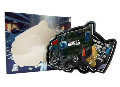 3.5g Mylar Bag with Window Box - Brinks (25 Bags+25Boxes)