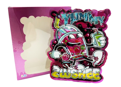 3.5g Mylar Bag with Window Box - Yummy Zlushee (25 Bags+25Boxes)