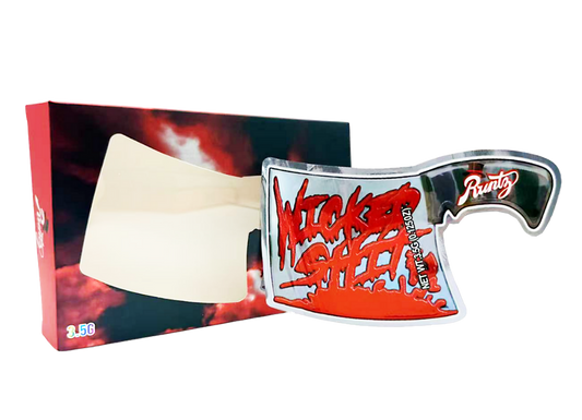 3.5g Mylar Bag with Window Box - Runtz Butcher Knife (25 Bags+25Boxes)