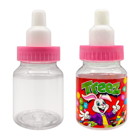 (12 Count) Handheld Bottle-Style Plastic Packaging Container - Bright Mix