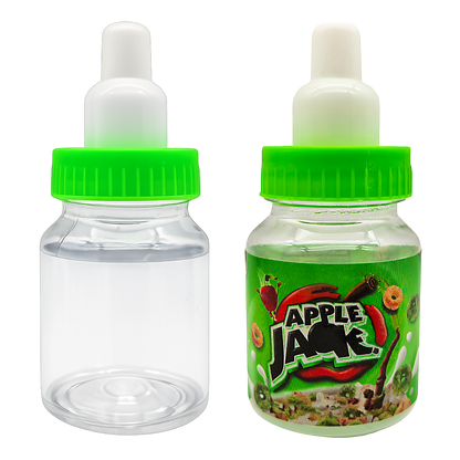 (12 Count) Handheld Bottle-Style Plastic Packaging Containers  - 10 Style Options