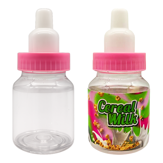 (12 Count) Handheld Bottle-Style Plastic Packaging Container - Color Swirl