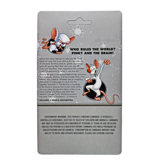 12 Pack – 3.5g Blister Pack Carded Storage - Pinky and The Brain (Brains)