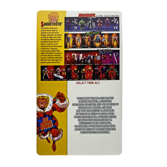 12 Pack – 3.5g Blister Pack Carded Storage - X-Men SabreTooth