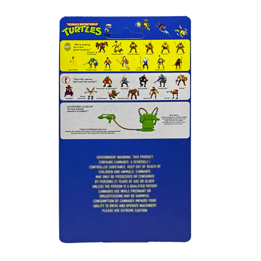 12 Pack – 3.5g Blister Pack Carded Storage - TMNT Scumbug Donatello