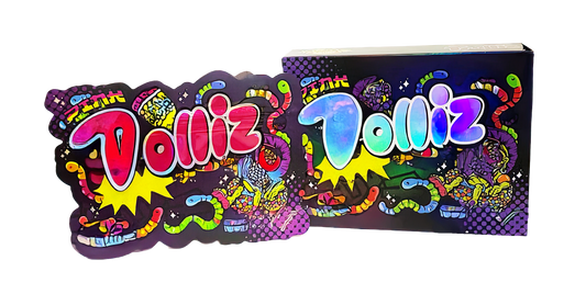 (25 Count) Decorative Zip Foil Pouches with Matching Boxes (4"x 5") Playful Character Graphic Set