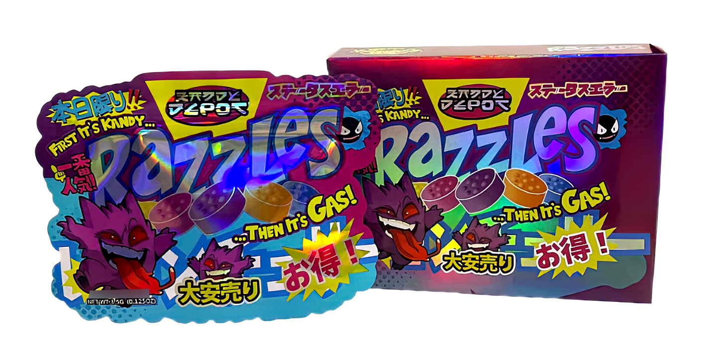 3.5g Shaped Mylar Storage Bag with Box - Razes Zaddy Depot (25 Storage Bags+25Boxes)