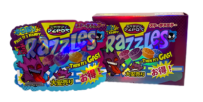 3.5g Shaped Mylar Storage Bag with Box - Razes Zaddy Depot (25 Storage Bags+25Boxes)