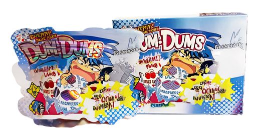 (25 Count) Decorative Zip Foil Pouches with Matching Boxes (4"x 5") Cherry Pop Graphic Set