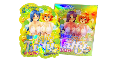 3.5g Shaped Mylar Storage Bag with Box - Honey Melon Taffy (25 Storage Bags+25Boxes)