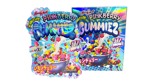 25 Pack 3.5g Shaped Bags & Boxes Set - Pinkberry Gummiez