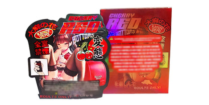 25 Pack 3.5g Shaped Bags & Boxes Set - Cherry Red Bottoms