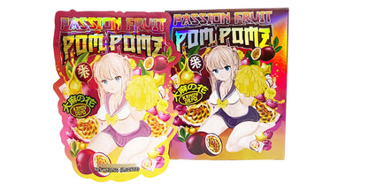 25 Pack 3.5g Shaped Bags & Boxes Set - Passion Fruit Pom Pomz