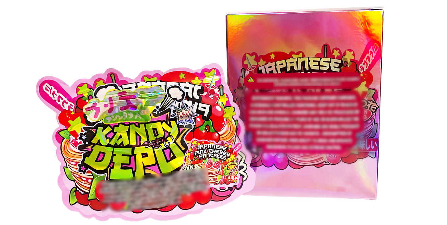 25 Pack 3.5g Shaped Bags & Boxes Set - Japanese Pink Cherry Pancakes