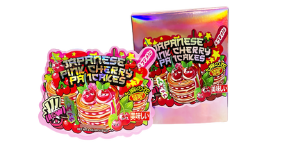 3.5g Shaped Mylar Storage Bag with Box - Japanese Pink Cherry Pancakes (25 Storage Bags+25Boxes)