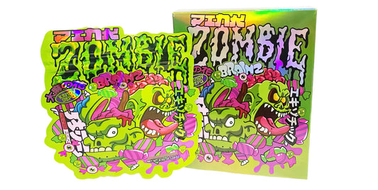 25 Pack 3.5g Shaped Bags & Boxes Set - Pink Zombie Brainz