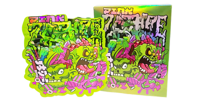 (25 Count) Decorative Zip Foil Pouches with Matching Boxes (4"x 5") Pink Character Graphic Set