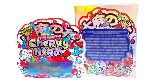 25 Pack 3.5g Shaped Bags & Boxes Set - Blue Cherry Nerdz