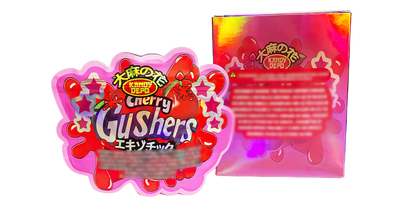 3.5g Shaped Mylar Storage Bag with Box - Depo Cherry Gushers (25 Storage Bags+25Boxes)
