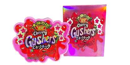 3.5g Shaped Mylar Storage Bag with Box - Depo Cherry Gushers (25 Storage Bags+25Boxes)