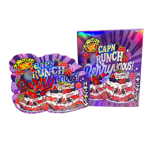3.5g Shaped Mylar Storage Bag with Box - Capn Crunch Berrylicious (25 Storage Bags+25Boxes)