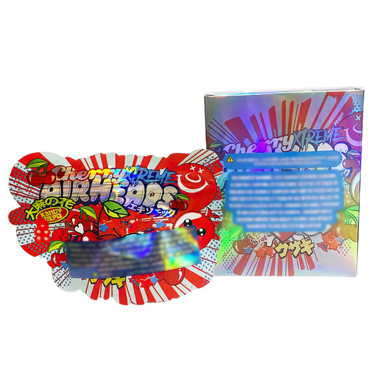25 Pack 3.5g Shaped Bags & Boxes Set - Cherry Xtreme Airheads