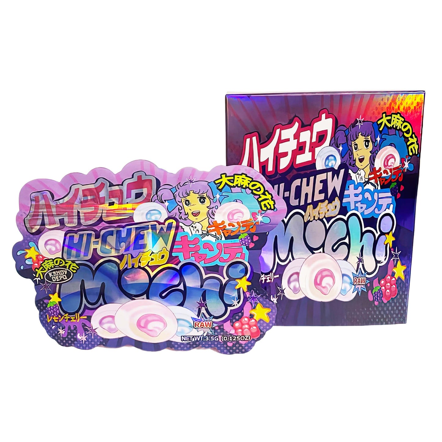 25 Pack 3.5g Shaped Bags & Boxes Set - Hi-Chew Mochi