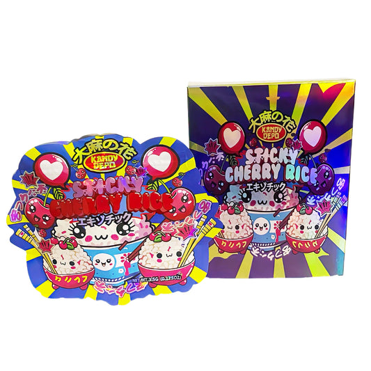 25 Pack 3.5g Shaped Bags & Boxes Set - Kandy Depo Cherry Rice