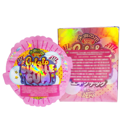 25 Pack 3.5g Shaped Bags & Boxes Set - Gelato Bubble Gum