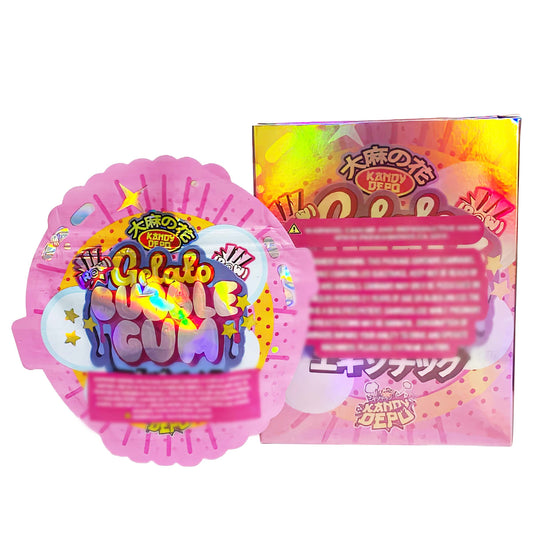 25 Pack 3.5g Shaped Bags & Boxes Set - Gelato Bubble Gum