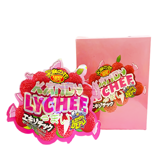 3.5g Shaped Mylar Bag with Box - Kandy Lychee (25 Bags+25Boxes)